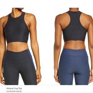 NWOT Outdoor Voices Athena Crop Top XS Charcoal